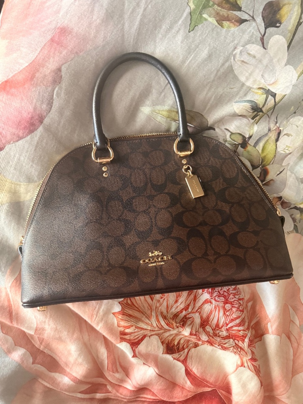 Coach signature satchel bag